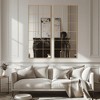 MAYEERTY Full-Length Mirror Iron Grid Right Angle Micro-Arch No Stand - 4 of 4