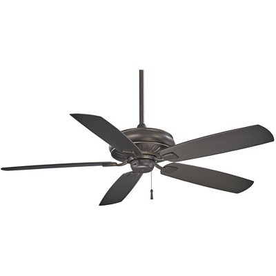 60" Minka Aire Rustic Farmhouse Indoor Outdoor Ceiling Fan Smoked Iron Wet Rated for Patio Exterior House Porch Gazebo Garage Barn