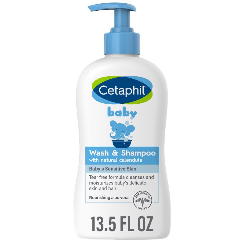 Cetaphil Baby 2-in-1 Hair Shampoo And Body Wash - 13.5 fl oz, 1 of 8