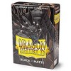 Dragon Shield Bundle: 2 Packs of 60 Count Japanese Size Mini Matte Card Sleeves - Matte Black - 3 of 4
