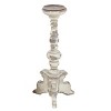 Olivia & May Set of 2 Classic Distressed Wooden Candle Holders White : Elegant Tabletop Decor - 4 of 4
