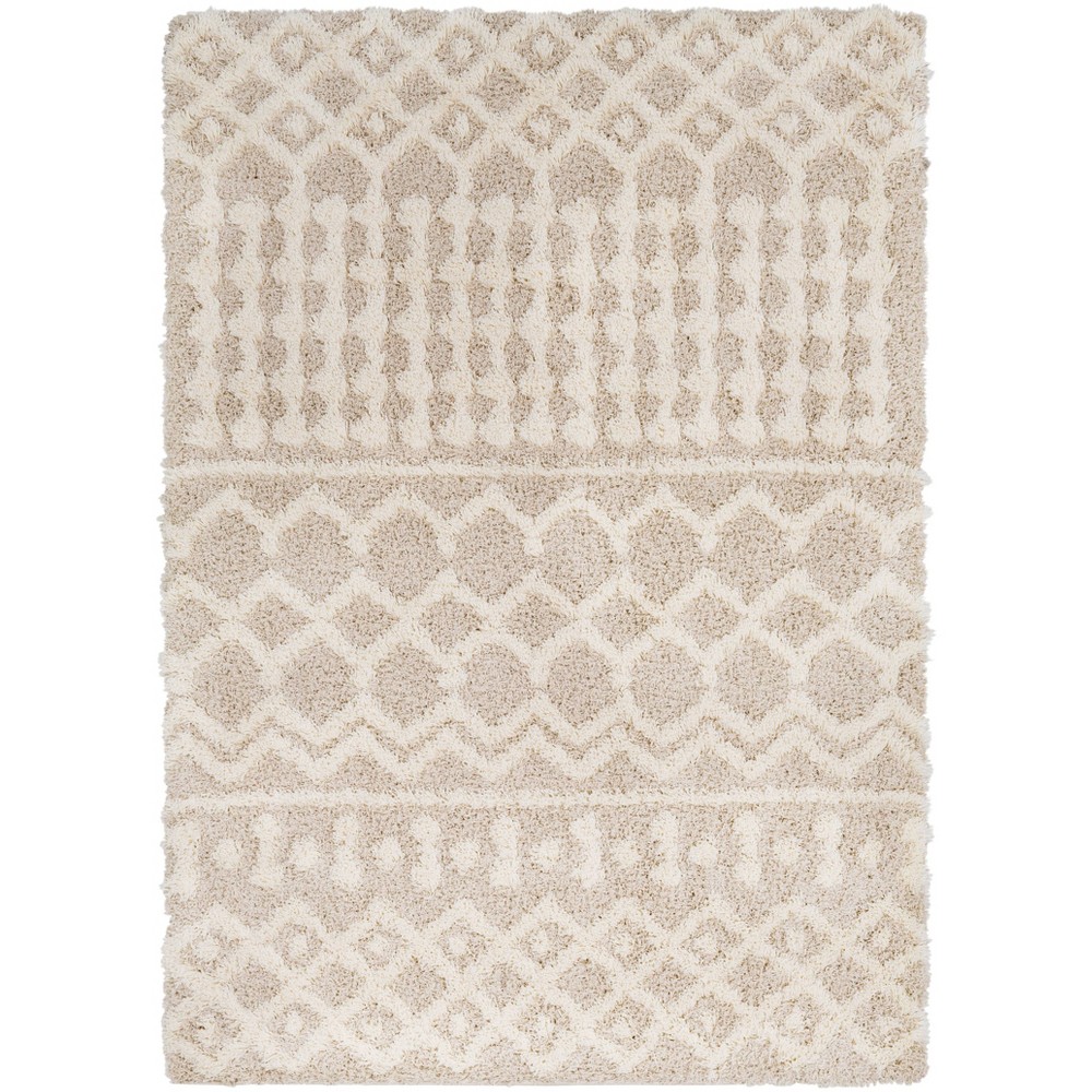 Photos - Area Rug Livabliss 2'7"x5' Pinnacle Shag Global Rug Cream: High Pile, Stain & Fade-Resistant, Traditional Style