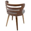 Cosi Mid Century Modern Chair Gray - LumiSource - image 3 of 4