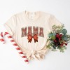 Simply Sage Market Women's Coquette Plaid Mama Short Sleeve Graphic Tee - 3 of 4