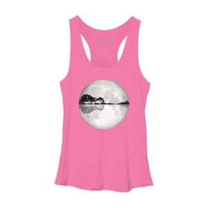 Women's Design By Humans Moonlight Nature Guitar II By Maryedenoa Racerback Tank Top - 1 of 3