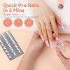 Saviland 4-Pc Stamping Plates Set: French Tip & Wave Steel Art Templates - Professional Nail Design System. (4-Plates) - 3 of 4