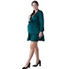 Ingrid & Isabel Maternity Spruce V-Neck Mini Dress - 3 of 4