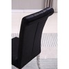 NicBex 2pc Dining Chair Upholstered Dining Room Furniture Side Chair with High Backfrest & Silver Metal Legs - 3 of 4