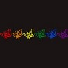 Adult Design By Humans Butterflies Rainbow Pride By ChariArtist T-Shirt - 2 of 2