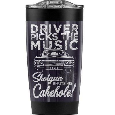 Supernatural Driver Picks Music Steel Tumbler 20oz Coffee Travel Mug