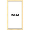 PosterPalooza | Panoramic Simple Gold Picture Frame - UV Acrylic, Foam Board Backing, Hanging Hardware - 2 of 4