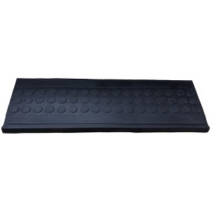 HomeRoots 9" X 30" Black Rubber Outdoor Door Mat - 1 of 4