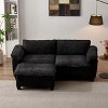 KWPZQEB Sectional Sofa, Modern Chenille Couch Sofa w/ Double-Layer Seat Cushion&Armrest, 2/3/4-Seater Sofa w/ Deep Seat for Living Room - 2 of 4