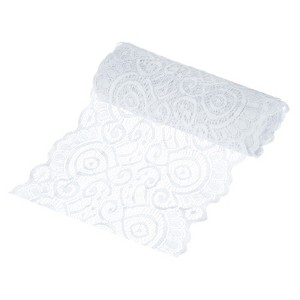 Unique Bargains Elastic Lace Fabric Ribbon Stretchy Trim Pattern for Bridal Wedding 1 Pc - 1 of 4