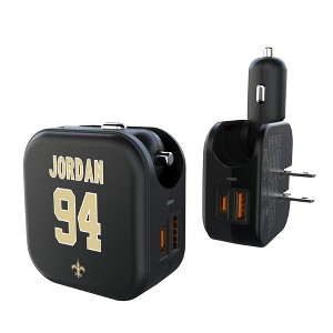 NFL New Orleans Saints Players Game Tactic 18-Watt 2 in 1 USB A/C Charger - 1 of 3