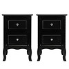 Karl Home 15.75in. W Country Style Two-Drawer Nightstand- Set of 2 - 3 of 3