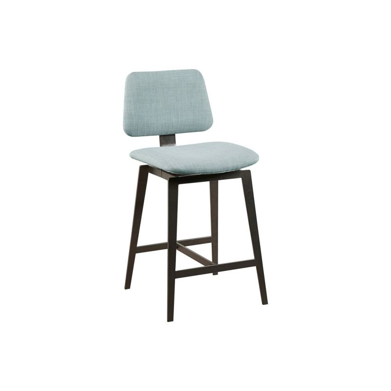 Ink+Ivy 25&#34; Rogue Armless 360 Degree Swivel Counter Height Barstool Dusty Blue, 4 of 11