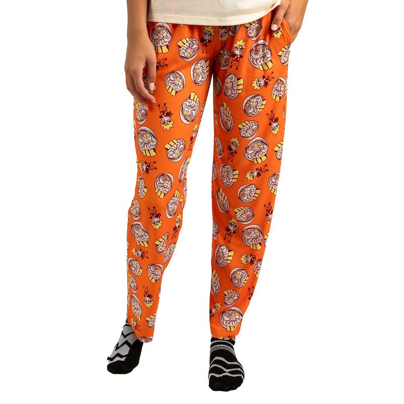 Naruto Ichiraku Ramen Adult Juniors Sleepwear Set with Short Sleeve Tee and Sleep Pants, 3 of 6