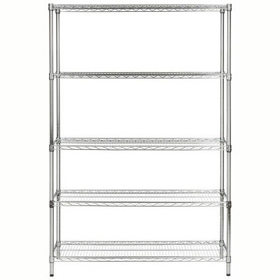 Echo 5 Tier Heavy Duty Shelve - Chrome - Safavieh