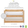BreathableBaby Breathable Mesh 3-in-1 Convertible Crib, Beech & White, Greenguard Gold Certified - 2 of 4