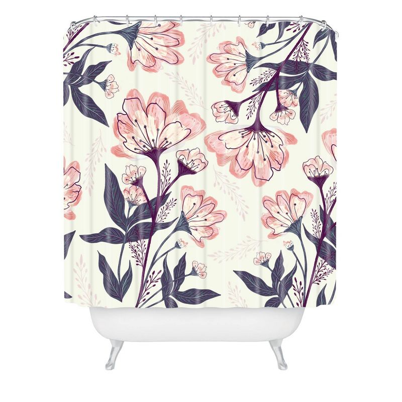 Rosebud Studio Spring Harmony Shower Curtain Pink - Deny Designs, 1 of 7