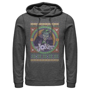 Men's Batman Ugly Christmas Joker Pull Over Hoodie - 1 of 3
