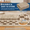 2x6FT Modern Washable Area Rug for Living Room, Bordered Print Floor Rug with Non Slip Backing, Low Pile Stain Resistant Indoor Carpet for Dorm - 4 of 4
