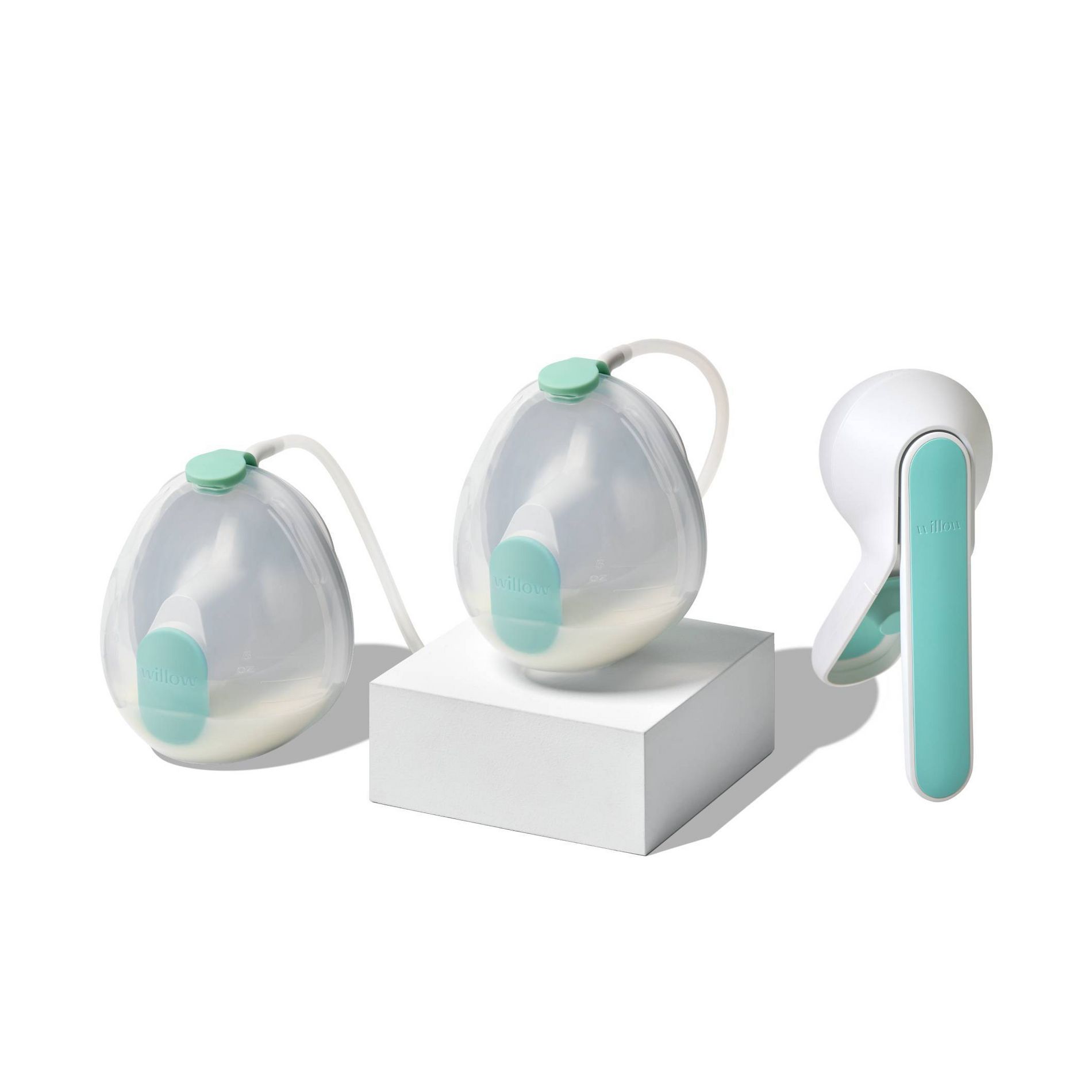 WILLOW Wave 2-in-1 Double Manual Wearable Pump and Collection Cups