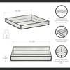 Cheung's Veldra Black Square Fluted Glass Tray - Large - 2 of 4