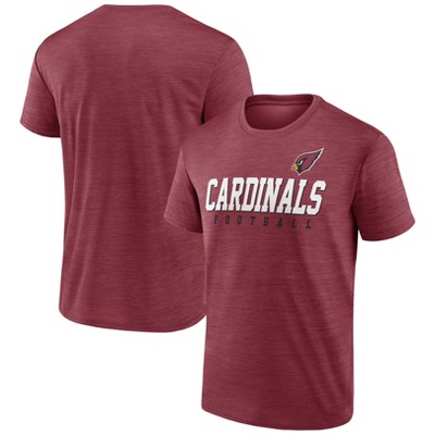 Nfl Arizona Cardinals Women's Blitz Marled Left Chest Short Sleeve T-shirt  : Target