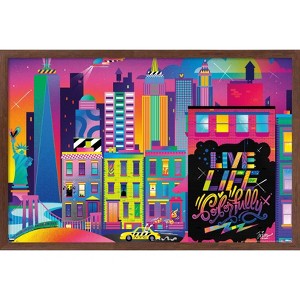 Trends International Jason Naylor - Live Life Colorfully Framed Wall Poster Prints - 1 of 4