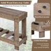 YOOCOZZ 62.9" Vintage Entryway Table with Grain and 6 Legs - 4 of 4