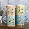 Peanuts Gentle Reminders Stoneware 4 Piece 21oz Mug Set in Assorted Designs - 2 of 4