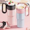 Boersma 780ml Gradient Stainless Steel Thermal Cup with Lid & Straw, Double-Wall Insulated Large Capacity Coffee Travel Tumbler for Hot & Cold Drinks - 3 of 4