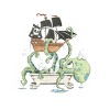 Junior's Design By Humans Kraken in the Tub By Handclones T-Shirt - 2 of 3