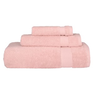 Linum Home Textiles 100% AEGEAN Long Staple Turkish Cotton STARLIGHT Terry 3 Piece Towel Set - 1 of 4