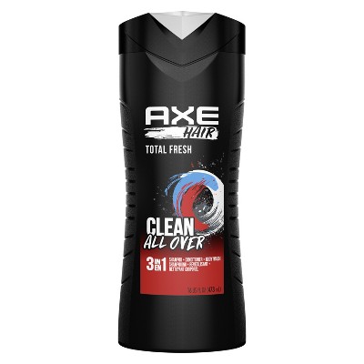 AXE 3-in-1 Body Wash Shampoo & Conditioner Total Fresh, 16 oz