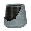 NAYSAYE Fountain Indoor Outdoor Broken Urn Water Feature Chic Modern Design for Garden Patio Lawn, Gray, 19.7"*17.9"*18.7" - 2 of 4