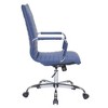 LeisureMod Harris High-Back Leather Office Conference Chair with Swivel and Tilt - 4 of 4