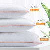 KTMBDW Bedding Bed Pillows for Sleeping Standard Size (White), Set of 2, Cooling Hotel Quality, Gusseted Pillow for Back, Stomach or Side Sleepers - 4 of 4