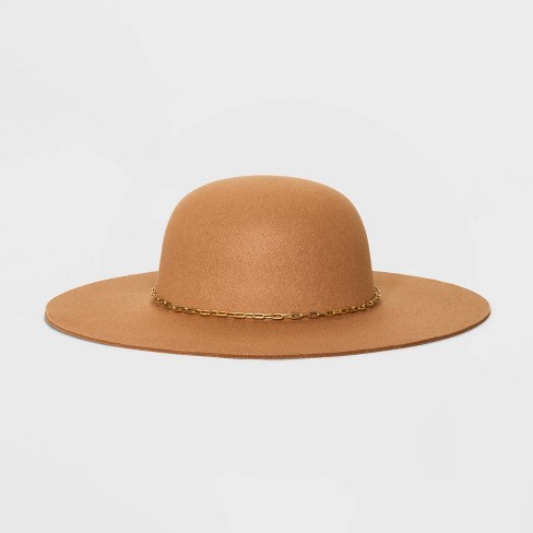 Brown felt discount floppy hat