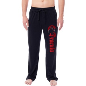 Universal Monsters Mens' Dracula Character Halloween Sleep Pajama Pants Black - 1 of 3
