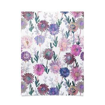 18"x24" Schatzi Brown Gillian Floral White Unframed Wall Poster Print Purple - Deny Designs