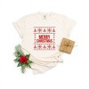 Simply Sage Market Women's Merry Christmas Sweater Short Sleeve Garment Dyed Tee - 3 of 4