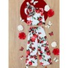Rose Garden One Shoulder Top and Palazzo Pants Set Mia Belle Girls - 2 of 4