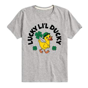 Instant Message St. Patrick's Day Lucky Lil Ducky Fitted Short Sleeve Graphic T-shirt - Heather Fuchsia - 3t : Target Instant Message St. Patrick's Day Lucky Lil Ducky Fitted Short Sleeve Graphic T-shirt - Heather Fuchsia - 3t : Target