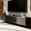 Gaoyangjiaju 70.87 Inch TV Stand for TVs up to 80 Inches with Slatted Doors Storage Media Console for Living Room - 4 of 4