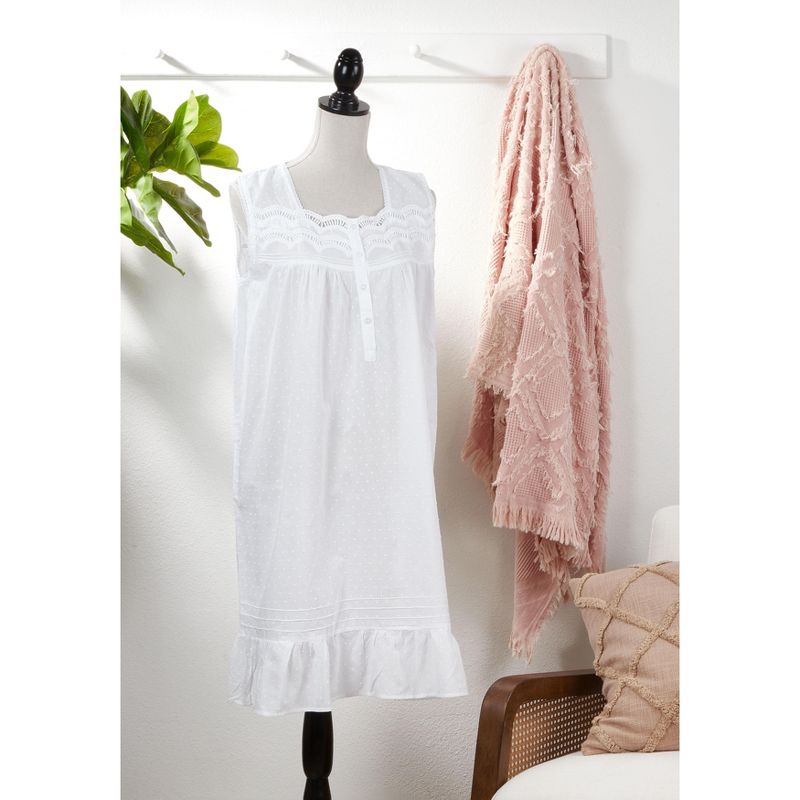 Saro Lifestyle Embroidered Design Nightgown, 4 of 5