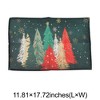 Unique Bargains Christmas Place Mats Flax Red White Black 11.8"x17.7" 2 Pcs - 3 of 4