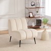 Lycvki 24.4" W Modern Accent Chair with  Metal Legs for Living Room, - 3 of 4